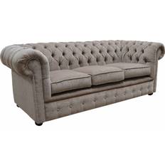 Brown Chesterfield Sofa 3 Seater
