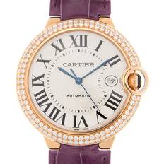 Cartier Horloges Cartier Ballon Bleu Silver 18kt Rose Gold Diamond Bezel Automatic WE900851