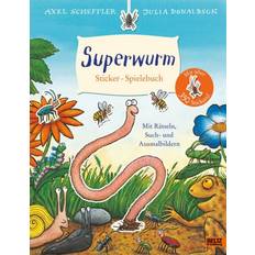 Superwurm. Sticker-Spielebuch, Kinderbücher von Axel Scheffler, Julia Donaldson (Geheftet)