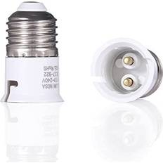 E27 to B22 Lamp Socket Adapter Socket Converter Pack of 2 Screw to Bayonet Bulb Socket Adaptor ConvertorCE Certified 1 Year Warranty