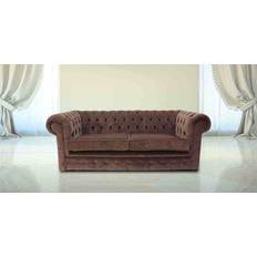 Brown Chesterfield Sofa 3 Seater