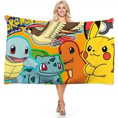 Microfiber Bath Towels Wejoy Pikachu 3D Bath Towel