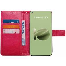 CaseOnline Wallet cover 3-kort Asus Zenfone 10 Lyserød