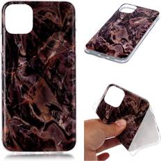 Apple iPhone 11 Pro Max Marmormotiv Skal Brun