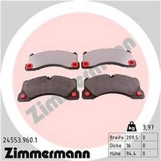 Fordonsdelar Zimmermann 24553.960.1 Bromsbeläggsats Bromsbelägg, Bromsklossar, Bromsbeläggssats, skivbroms PORSCHE: