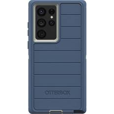 Mobile Phone Accessories OtterBox OtterBox Defender Series Case for Samsung Galaxy S22 Ultra Only Case Only Microbial Defense Protection Non-Retail Packaging Fort Blue