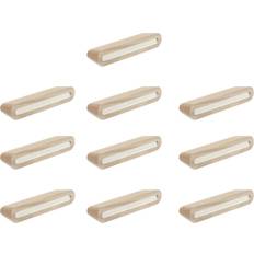 URBN Living 10, 2 Tone Wooden Handle Metal Door Knobs Handles Cupboard