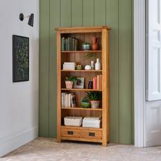 Oak Furnitureland Rustic Solid Tall Book Shelf