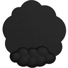 Mouse pad in artificial leather with ergonomic wrist rest