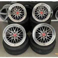 19" - 5/112 Autofelgen Keskin 19 zoll kt22 felgen 5x112 mercedes a klasse w176 w177 a45 amg le mans grau Titan Grey Lip Polish