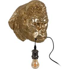 Gold Wall Lights BigBuy Home Golden Resin A W Gorilla Wall light