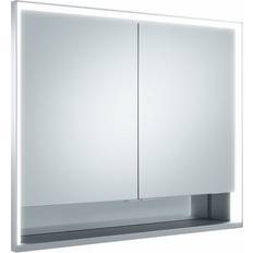 Keuco Spiegelschrank Royal Lumos 14313, Wandeinbau,silber-eloxiert,900x735x165mm