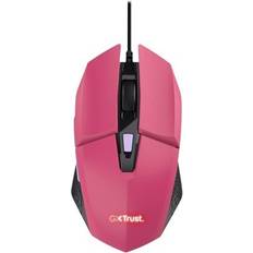 Rose Souris de Jeu Trust GXT109P Souris De Gaming Filaire 6 Boutons 6400 DPI Rose