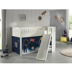 Vipack Set Spielbett Rutsche Vorhang Lattenrost Hochbett Astro Weltall