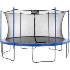 Upper Bounce 15ft Round Outdoor Trampoline Set with Safety Net Enclosure