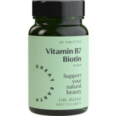 Biotin vitamin Great Earth Vitamin B7 Biotin 1000µg 60 st