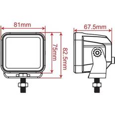40W LED Arbetsbelysning IP67