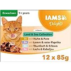 IAMS Cats Pets IAMS Delights Wet Food Land and Sea Collection 107782321 Kattmat, Paket