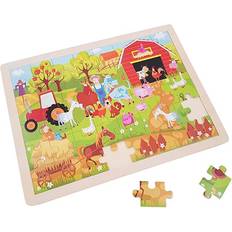 Playwood Wooden Jigsaw Puzzle Farm Trä