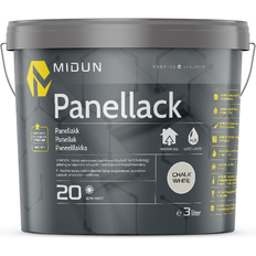 Midun Panellack Halvmatt Vit