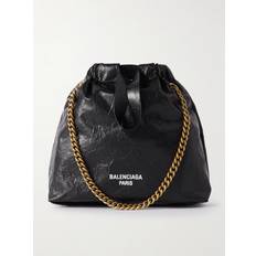 Balenciaga Bags Balenciaga Tote Aus Leder "xs Crush" Schwarz 01