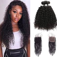 Dream Diana Mongolian Kinky Curly Bundles With Closure 3