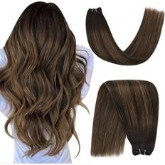 YoungSee YoungSee Brown Human Hair Weft Extensions 16inch Darkest