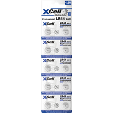 XCell LR44 10X Alkalline Knopfzelle, LR44, 10er Blister