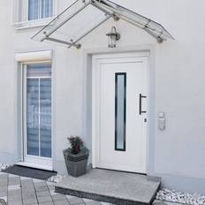 PVC Yderdøre vidaXL Hoveddør 108 208 cm PVC Hvid Yderdør S 0502-Y (x)
