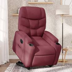 Fauteuil inclinable Fauteuils vente vidaXL Électrique Rouge Bordeaux Tissu Fauteuil