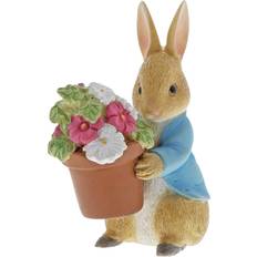 Beatrix Potter Rabbit Brings Flowers