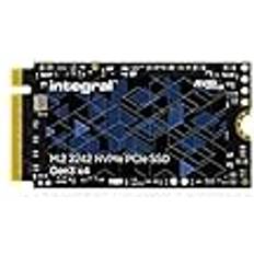 Integral 2TB M.2 SSD 2242 NVMe PCIe Gen3 x4 SSD 2242 SSD 2TB Read Speed bis zu 2400MB/s, Write Speed bis zu 2100MB/s 2242 SSD Kompatibel PCs, NUCs, ultradünnen Laptops und Tablets