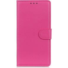 MAULUND OnePlus 12 Litchi Læder Cover m. Pung Pink