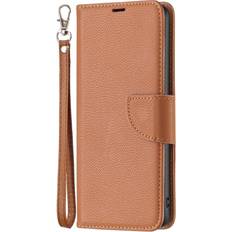 MAULUND Samsung Galaxy A35 5G PU Litchi Læder Cover m. Pung & Strop Brun