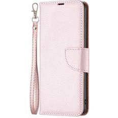 MAULUND Samsung Galaxy A15 5G A15 Plånboksfodral Litchi-textur Rose Gold