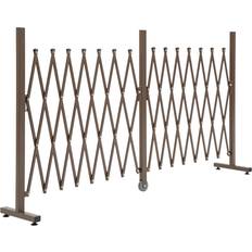 Garden & Outdoor Environment OutSunny Alloy Foldable Expanding Trellis Fence