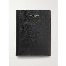 Saint Laurent Wallets Saint Laurent Upcycled Cross-Grain Leather Bifold Wallet - Men - Black
