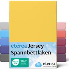 Gula Underlakan Eterea Comfort Jersey Bettlaken Gelb (200x)