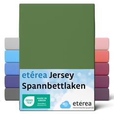 Verde Lenzuola Eterea Comfort Jersey Spannbettlaken Kaktus 140x200 cm - 160x200 cm Lenzuolo Verde (200x140cm)