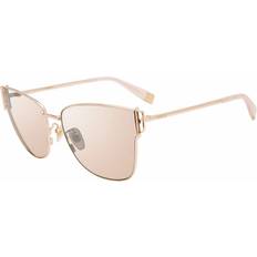 Furla SFU464 Sunglasses - Metal Gold/Rose Grey
