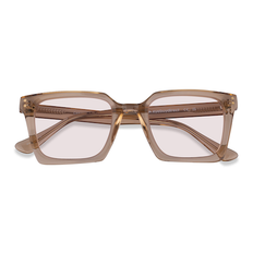 Eyebuydirect s square Translusant Beige Acetate Prescription Cabana