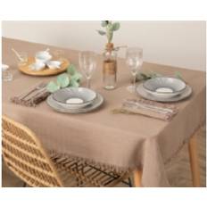 Coton Chiffons & Tissus Atmosphera Coton Gris 250x150 cm Maha Nappe Gris (250x)