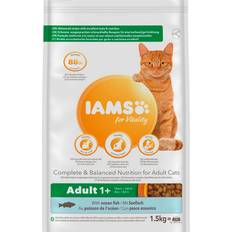 IAMS Chat Animaux de compagnie IAMS Vitality Croquettes Premium Chats Adultes 1.5 kg - Marron