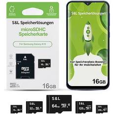 S&L microSD Micro SD memory card for Samsung Galaxy A10 16GB 32GB 64GB 128GB 256GB
