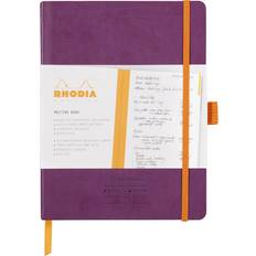 Rhodia Purple Leatherette Softback A5+ Meeting Book