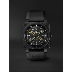 Bell & Ross Ure Bell & Ross BR 03-92 Radiocompass Limited Edition Automatic 42mm Ceramic and Rubber Watch, Ref. No. BR0392-RCO-CE/SRB Men Black