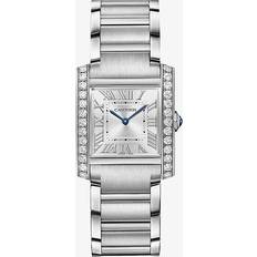 Cartier Womens Silver CRW4TA0021 Tank Francaise Medium Stainless-steel and 1.09ct Diamond 1 Size