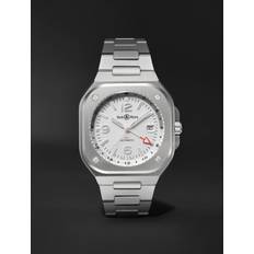 Bell & Ross Ure Bell & Ross BR 05 GMT Automatic 41mm Watch, Ref. No. BR05G-SI-ST/SST Men White