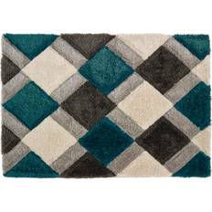 Carpets & Rugs Origins 3D GEO Teal Shaggy Turquoise