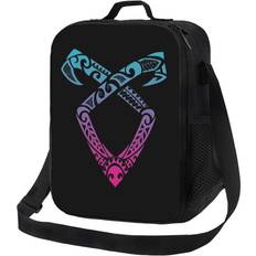 Kids Lunch Bag Angelic Runes Symbol Shadowhunters Insulated Tote Box